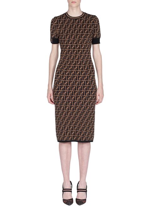 fendi knitted dress